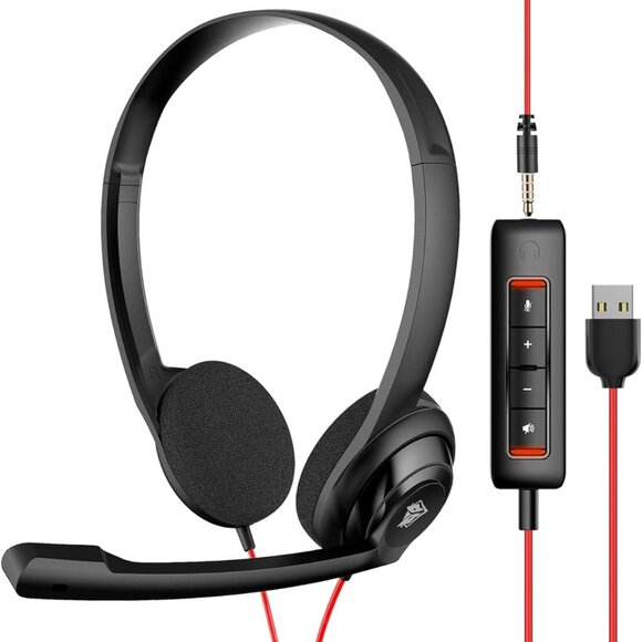 Pre Owned Computer Headset with Clear Microphone - Picture 2 of 10